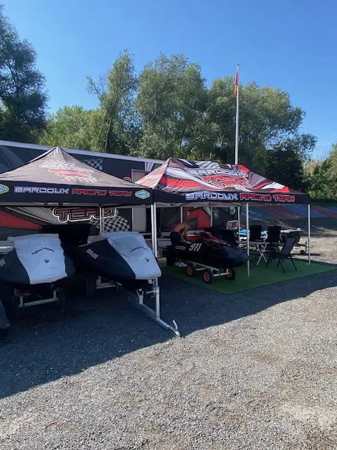 BRX Racing team garage jet ski competition